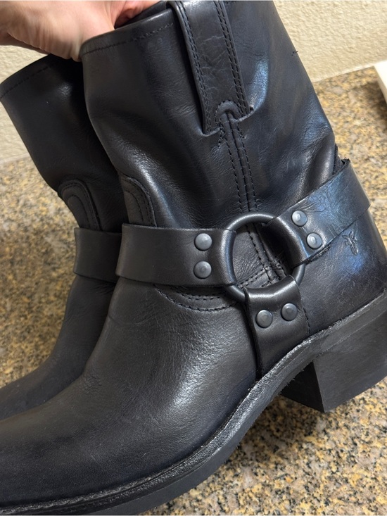 Frye Shoes - NEW Frye Black Leather Harness Boots